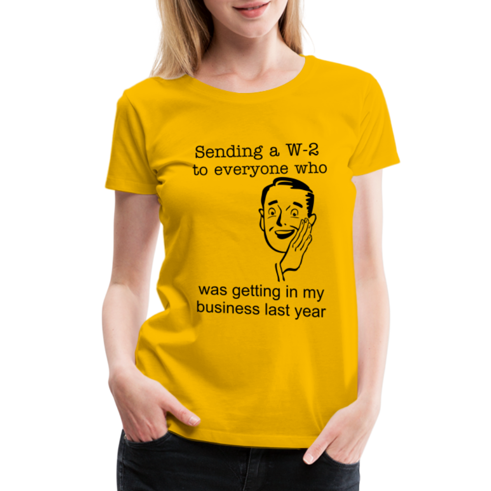 Women’s Sending a W-2 - sun yellow