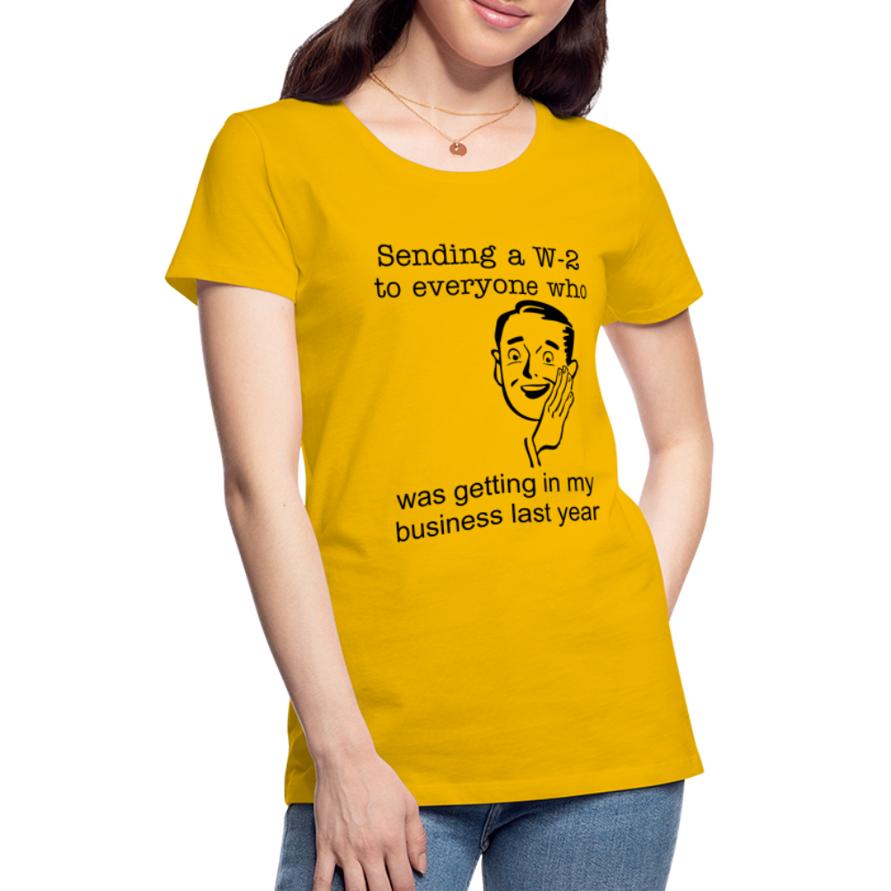 Women’s Sending a W-2 - sun yellow