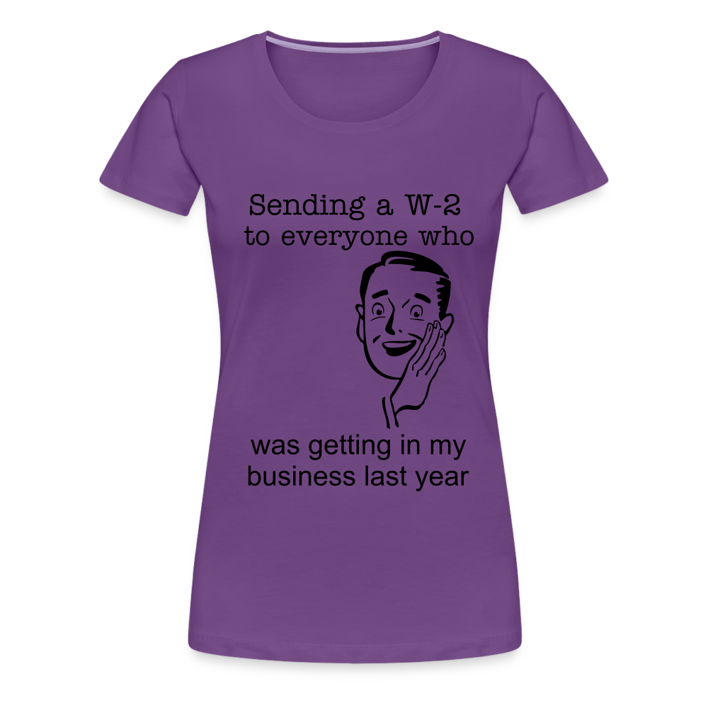 Women’s Sending a W-2 - purple