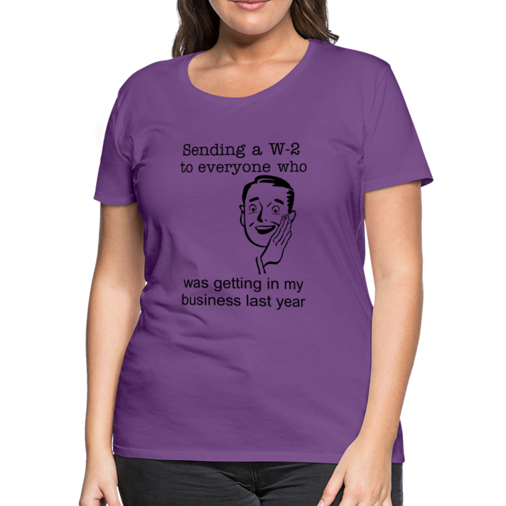 Women’s Sending a W-2 - purple