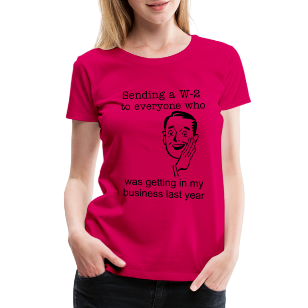 Women’s Sending a W-2 - dark pink