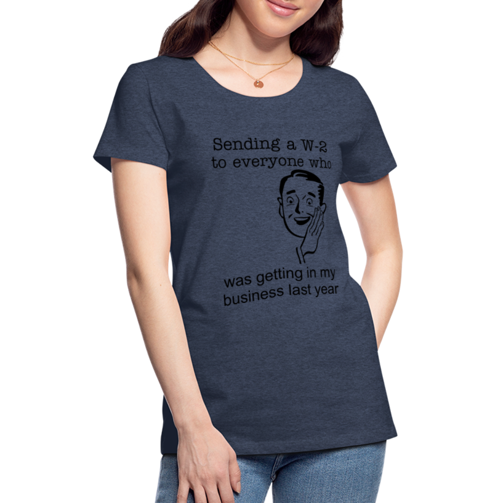 Women’s Sending a W-2 - heather blue