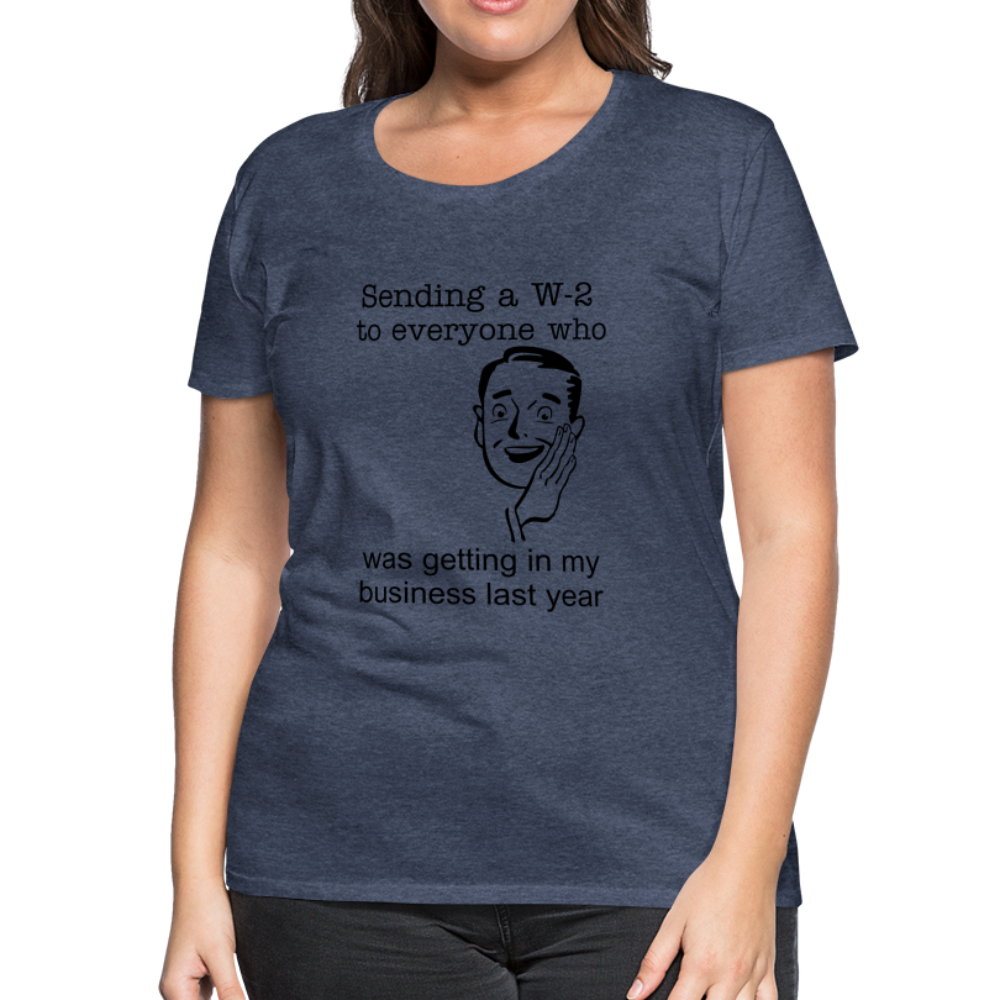 Women’s Sending a W-2 - heather blue