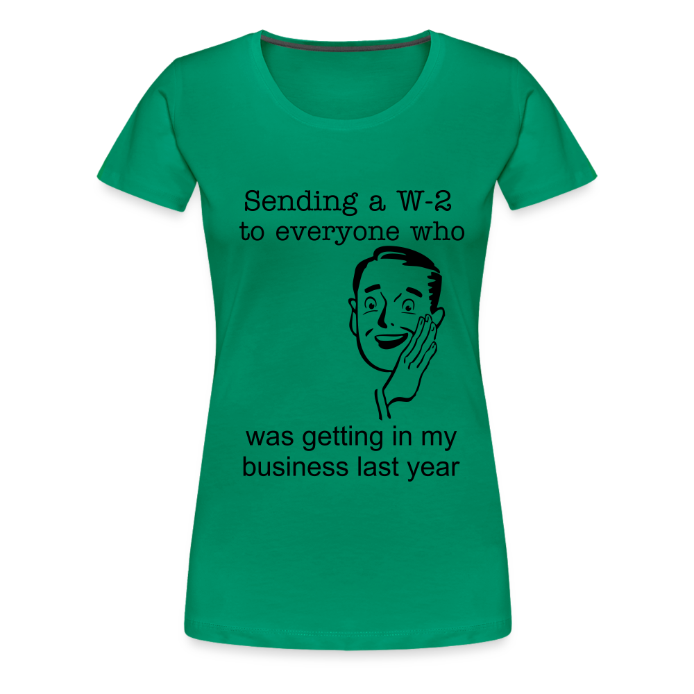 Women’s Sending a W-2 - kelly green