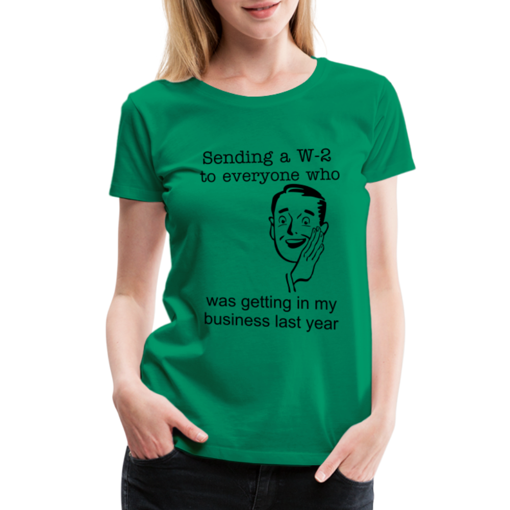 Women’s Sending a W-2 - kelly green