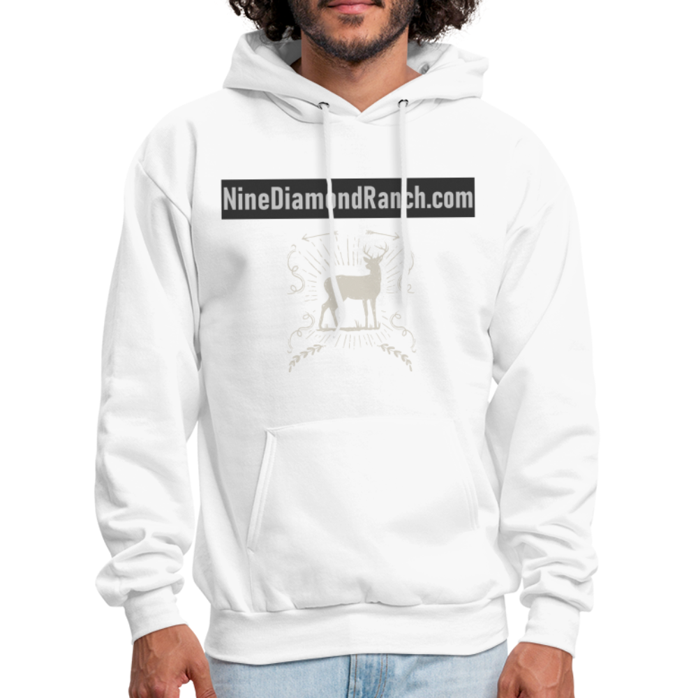 Hoodie Men's NineDiamondRanch com - white