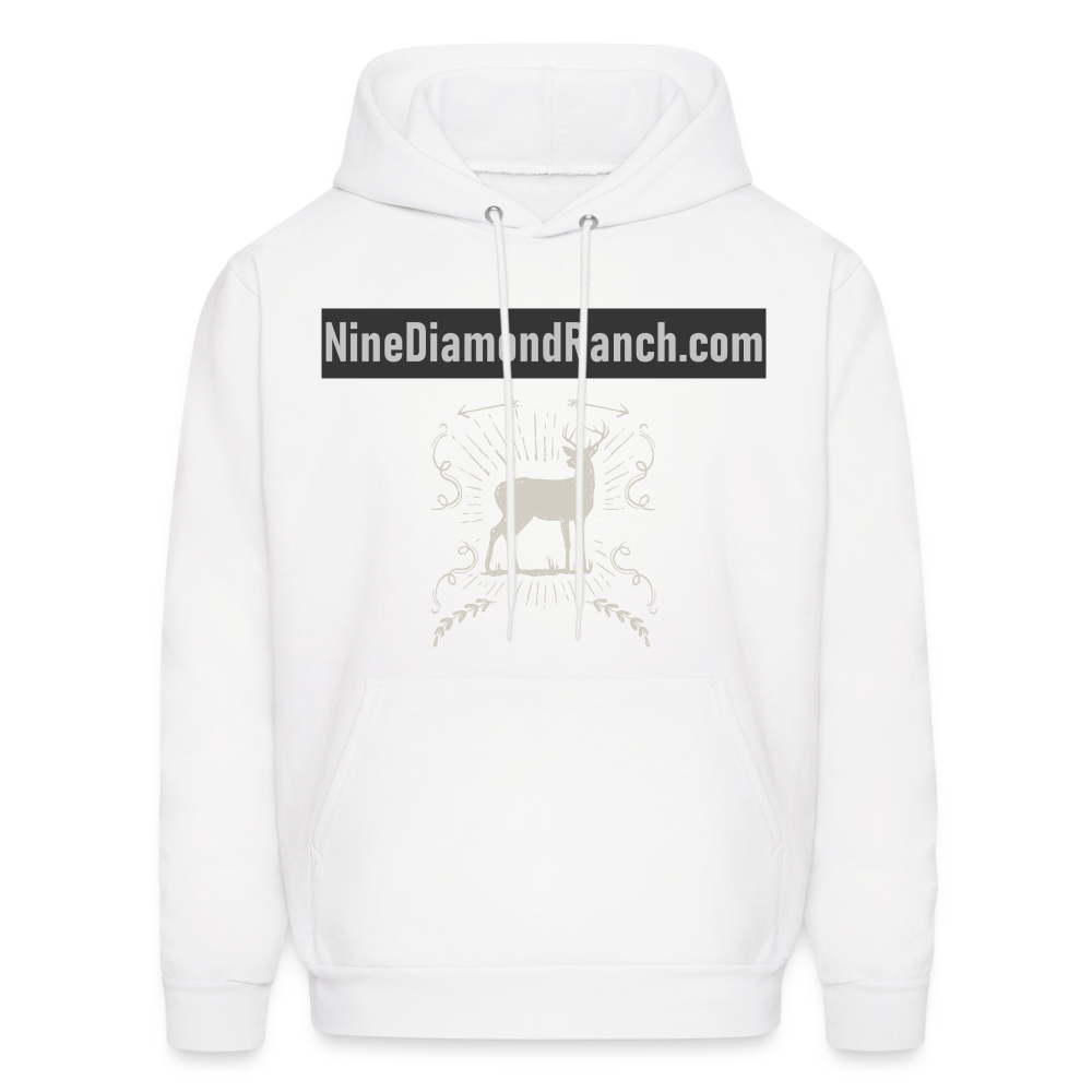 Hoodie Men's NineDiamondRanch com - white