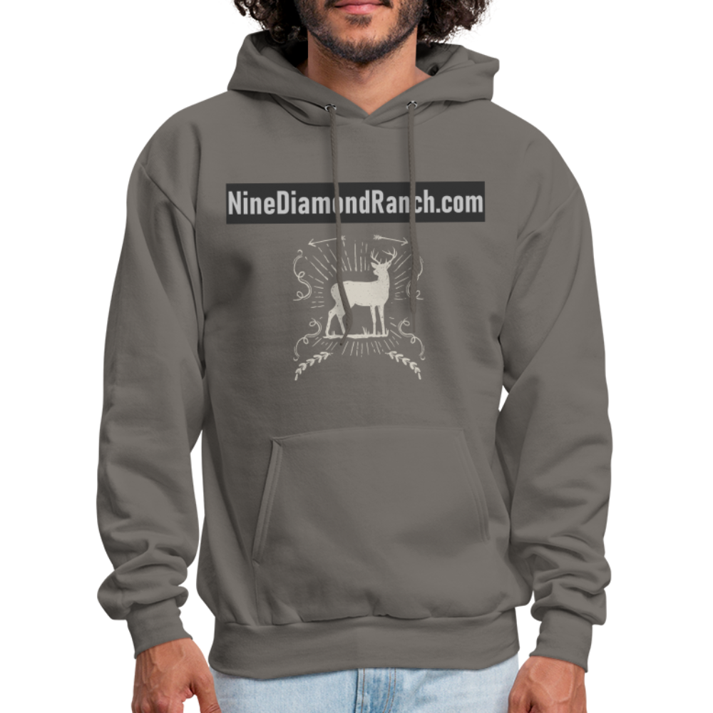 Hoodie Men's NineDiamondRanch com - asphalt gray