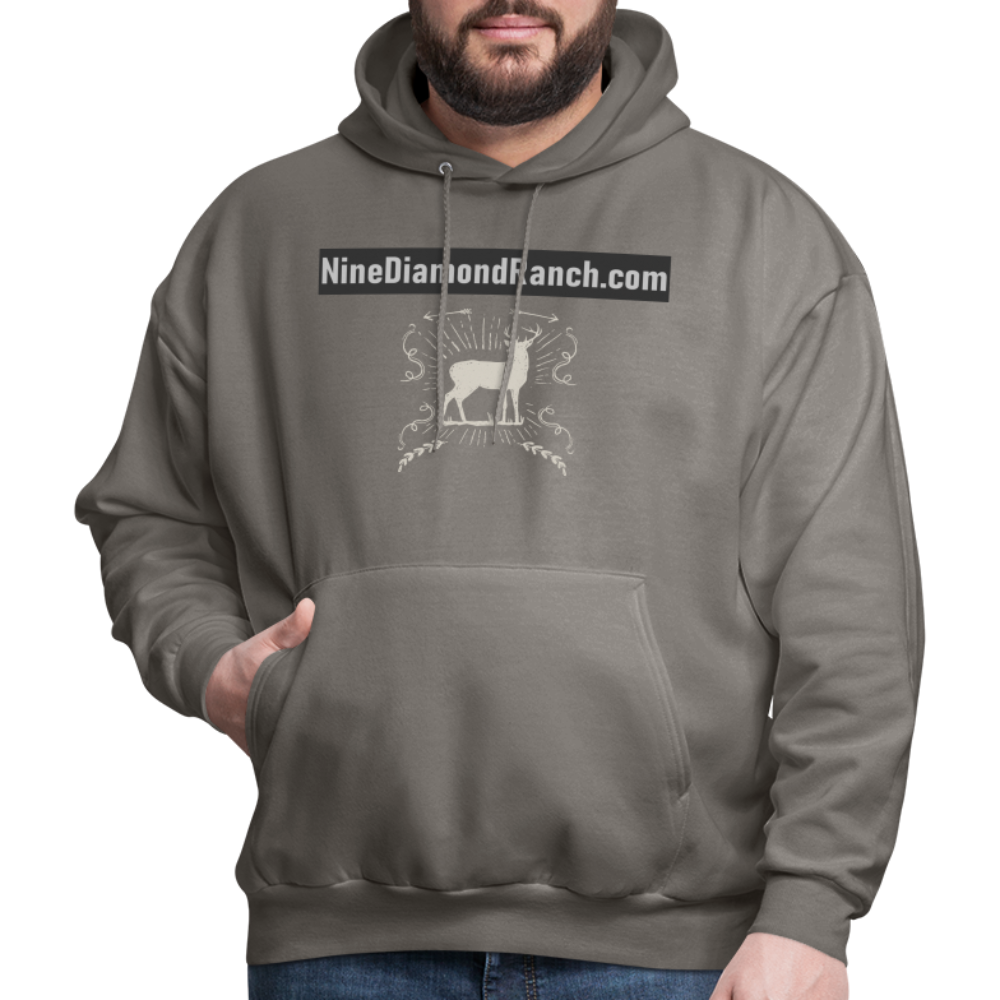 Hoodie Men's NineDiamondRanch com - asphalt gray