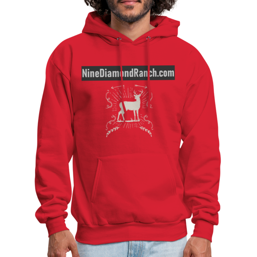 Hoodie Men's NineDiamondRanch com - red