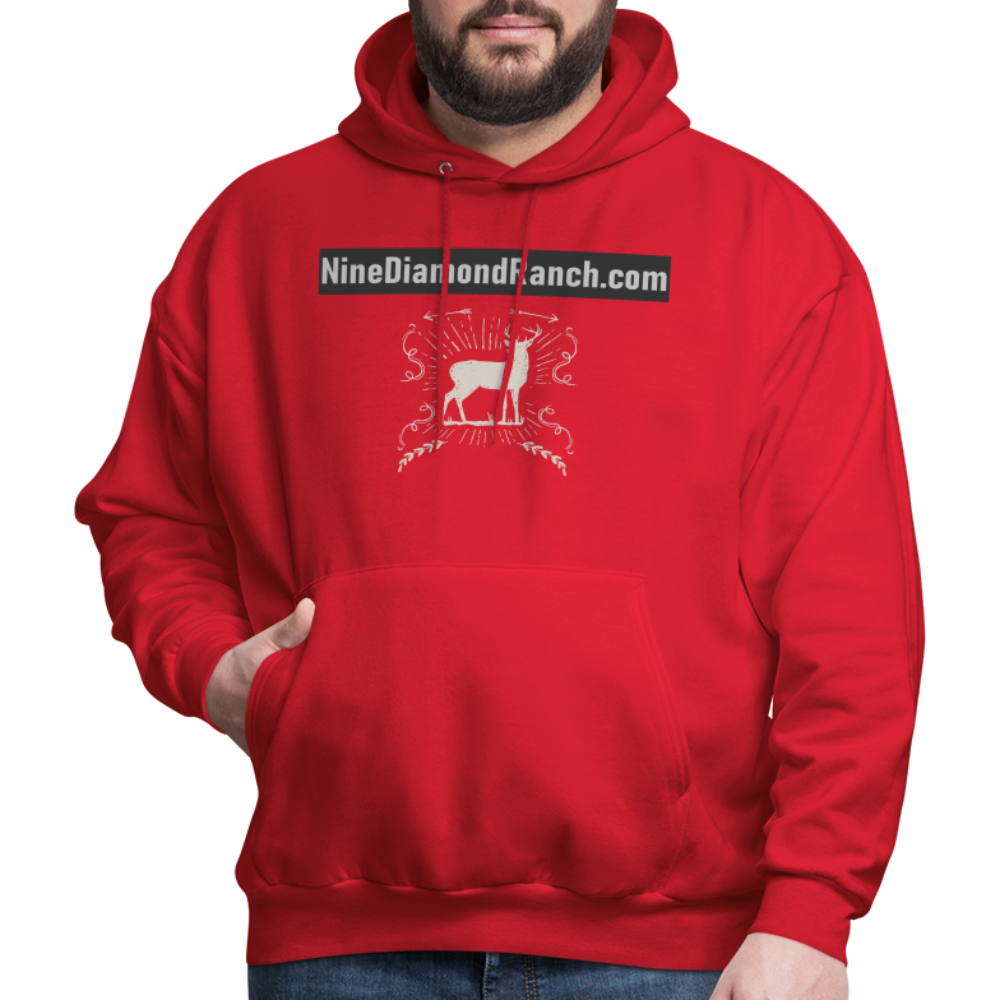 Hoodie Men's NineDiamondRanch com - red