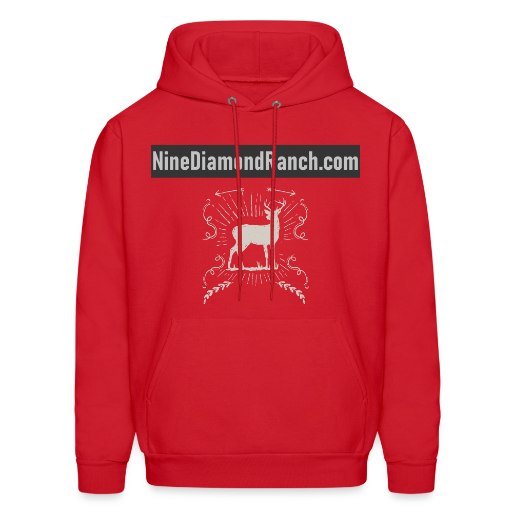 Hoodie Men's NineDiamondRanch com - red