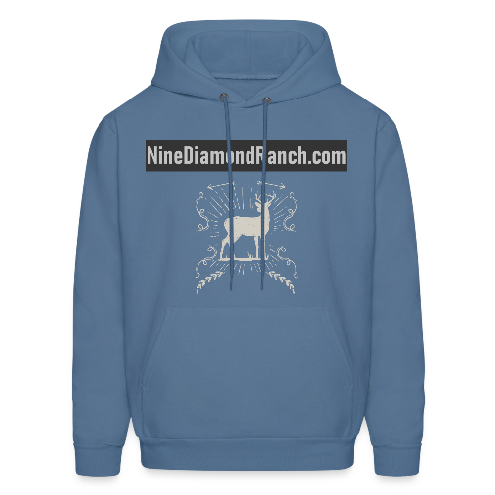 Hoodie Men's NineDiamondRanch com - denim blue