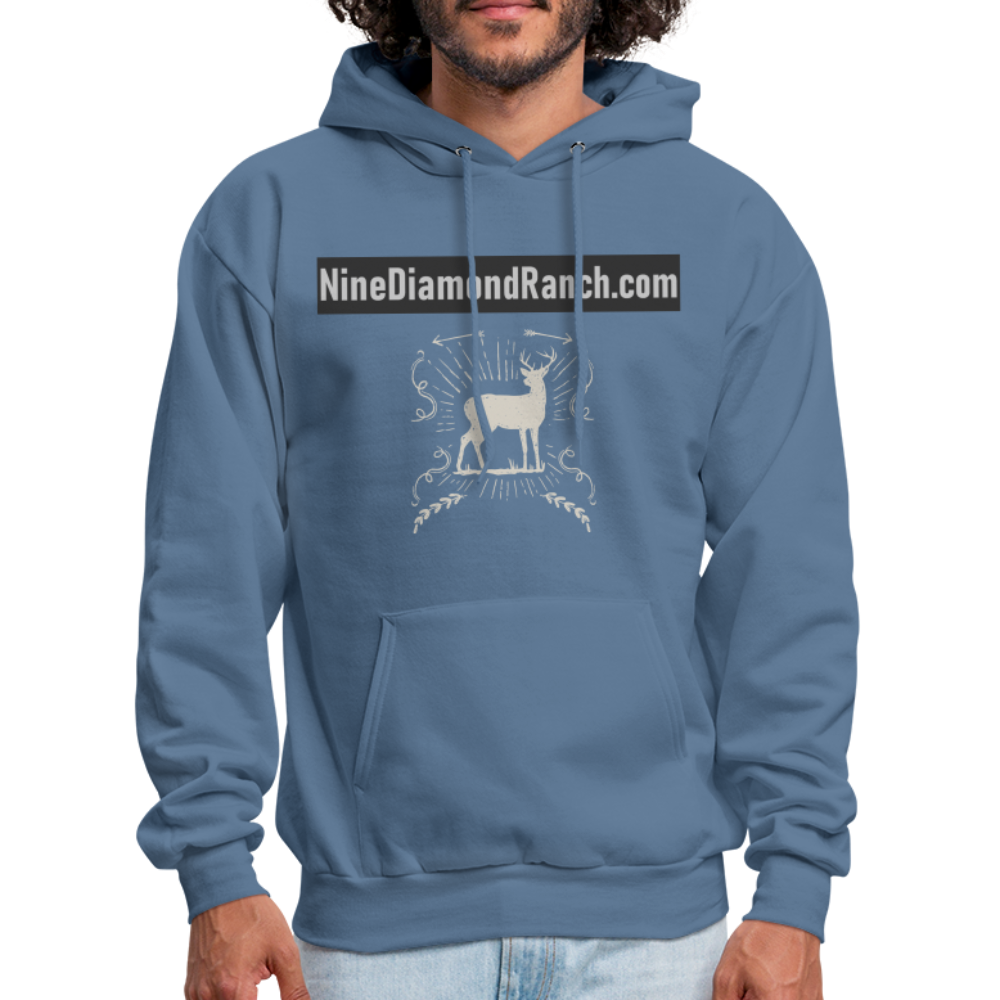 Hoodie Men's NineDiamondRanch com - denim blue