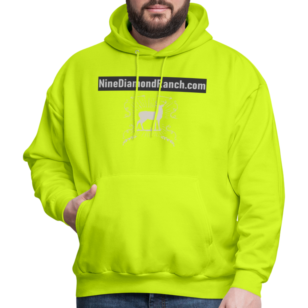 Hoodie Men's NineDiamondRanch com - safety green