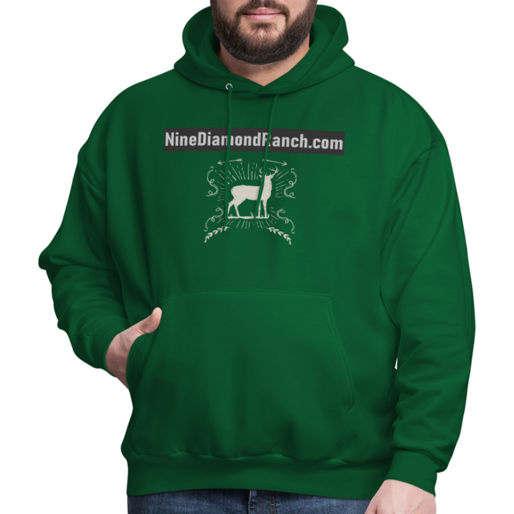 Hoodie Men's NineDiamondRanch com - forest green