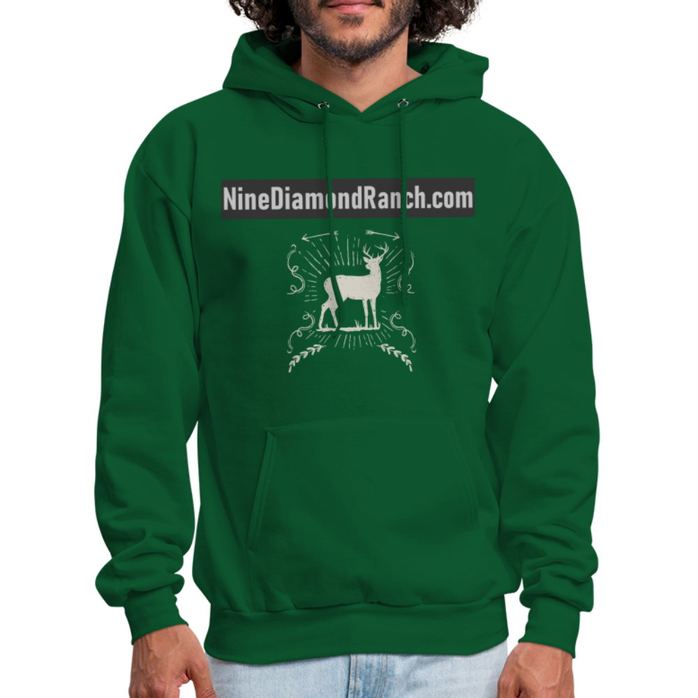 Hoodie Men's NineDiamondRanch com - forest green