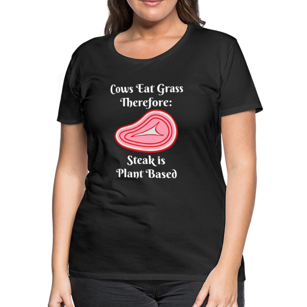 Women’s Cows Eat Grass Therefore - black