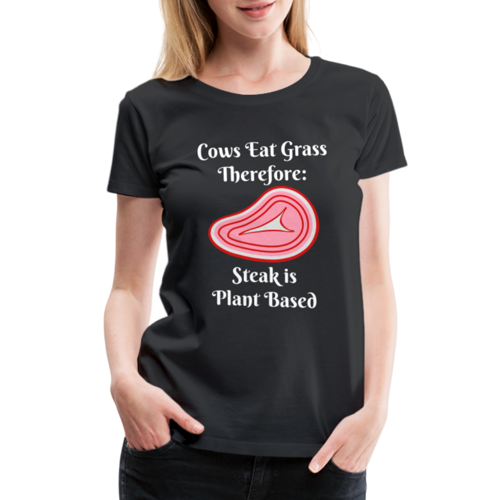 Women’s Cows Eat Grass Therefore - black
