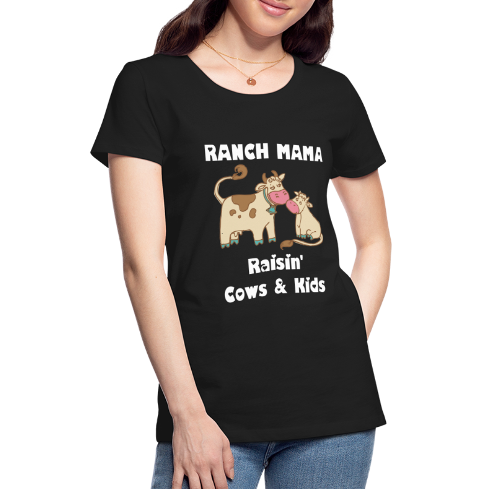 Women’s Ranch Mama Raisin' Cows & Kids - black