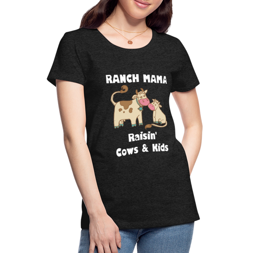 Women’s Ranch Mama Raisin' Cows & Kids - charcoal grey