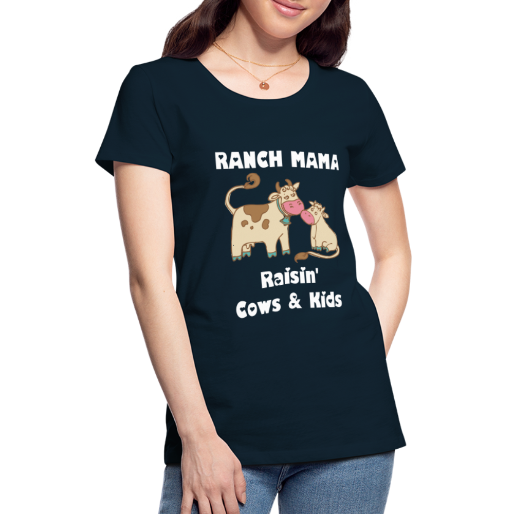 Women’s Ranch Mama Raisin' Cows & Kids - deep navy