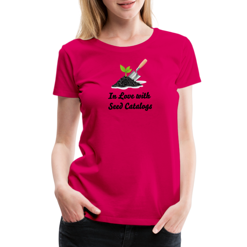 Women’s Seed Catalog Premium T-Shirt - dark pink