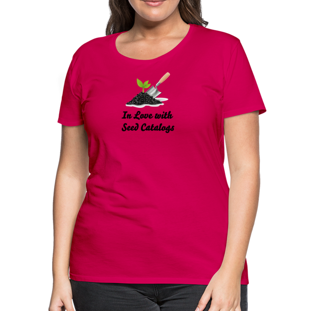 Women’s Seed Catalog Premium T-Shirt - dark pink