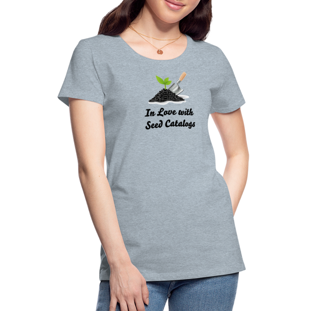 Women’s Seed Catalog Premium T-Shirt - heather ice blue