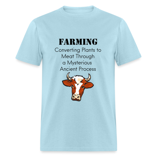 U- Farming Converting Meat Classic T-Shirt - powder blue