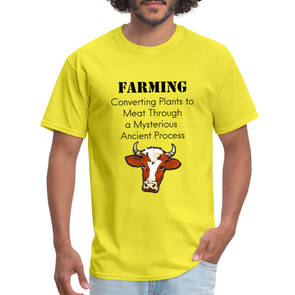 U- Farming Converting Meat Classic T-Shirt - yellow