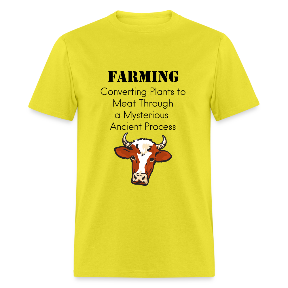 U- Farming Converting Meat Classic T-Shirt - yellow
