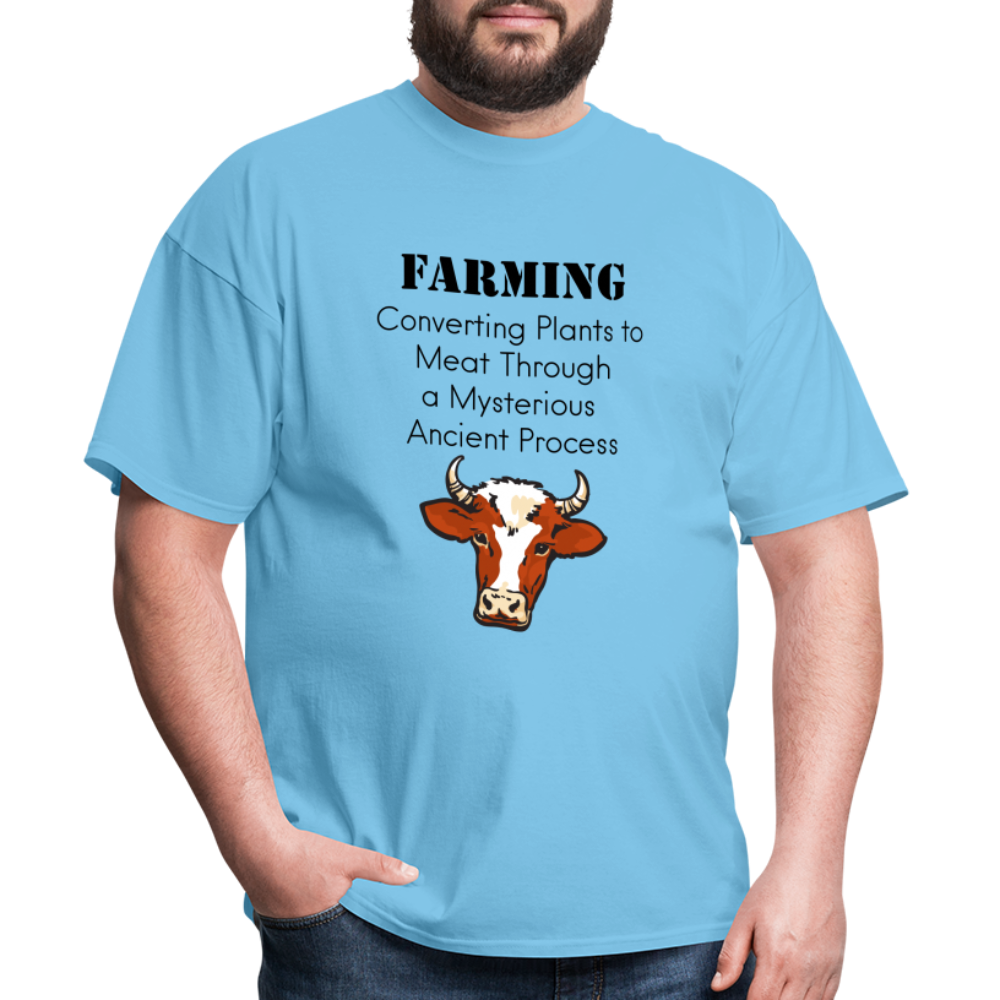 U- Farming Converting Meat Classic T-Shirt - aquatic blue