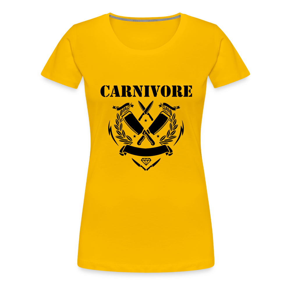 Women’s Carnivore Premium T-Shirt - sun yellow