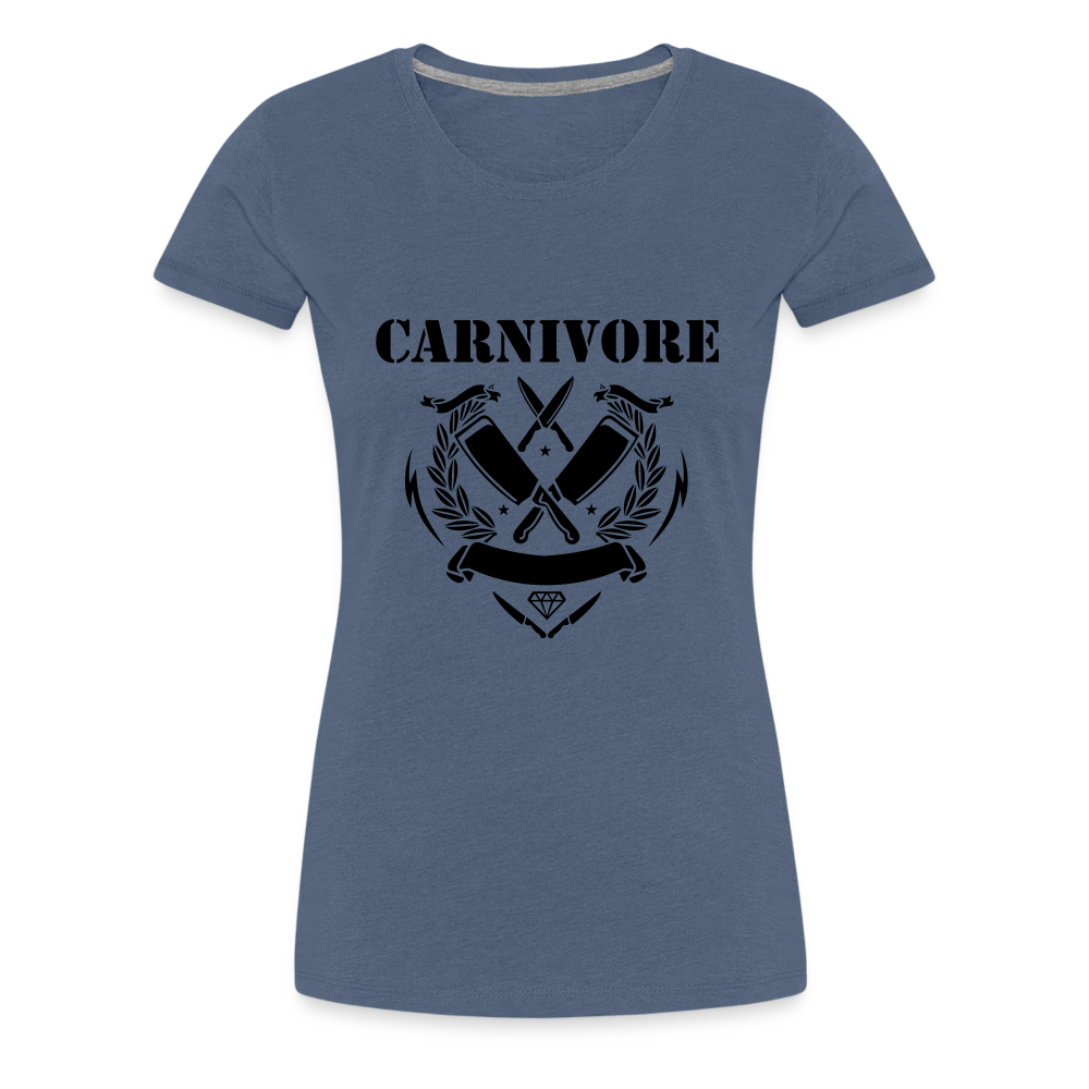 Women’s Carnivore Premium T-Shirt - heather blue