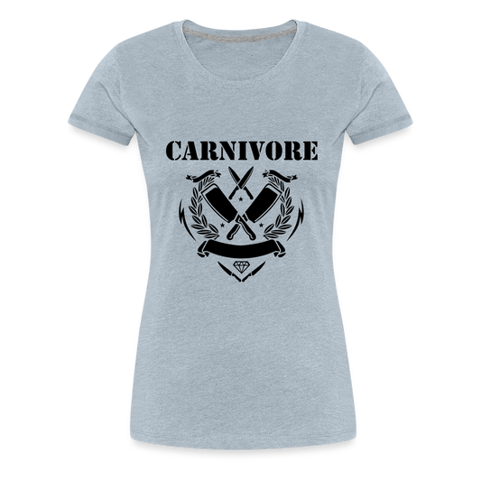 Women’s Carnivore Premium T-Shirt - heather ice blue
