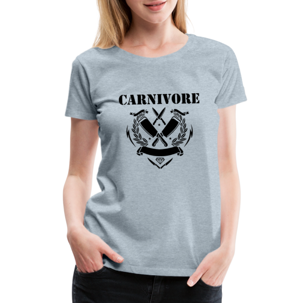 Women’s Carnivore Premium T-Shirt - heather ice blue