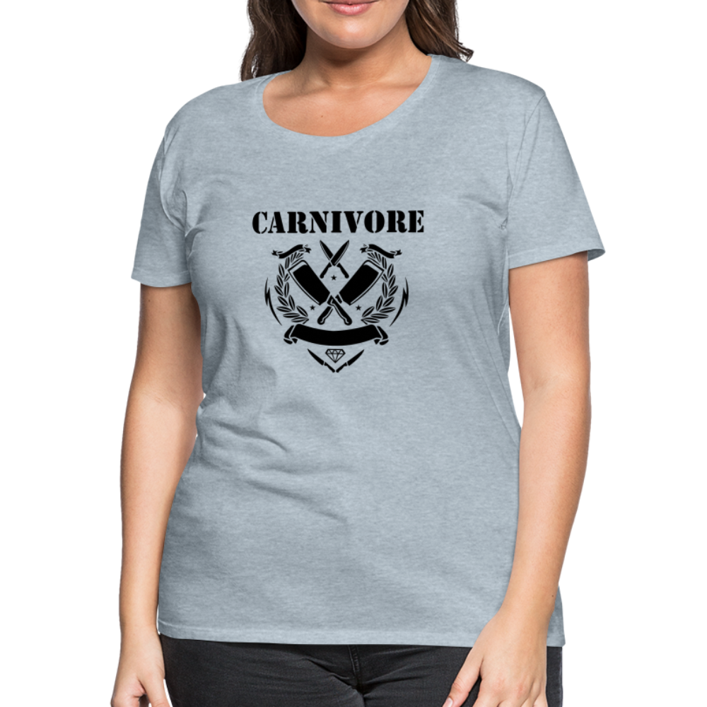 Women’s Carnivore Premium T-Shirt - heather ice blue