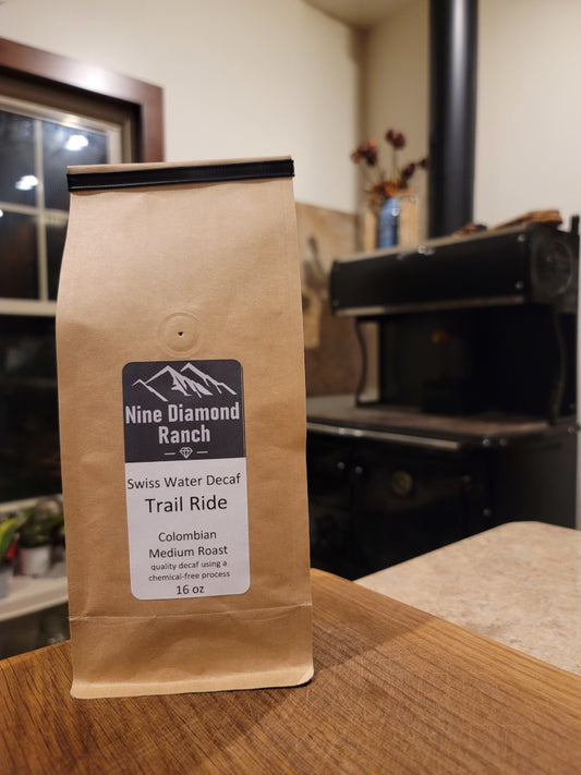 Coffee 16oz, Trail Ride, Decaf Colombian - Swiss Water Process