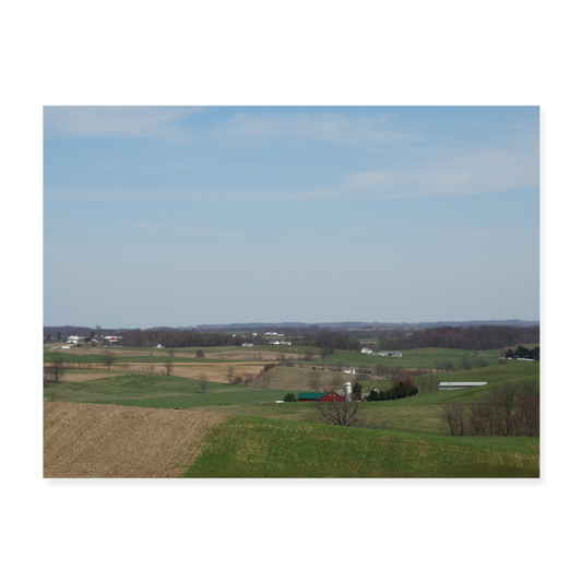 Hilltop View 24x18 Print - white