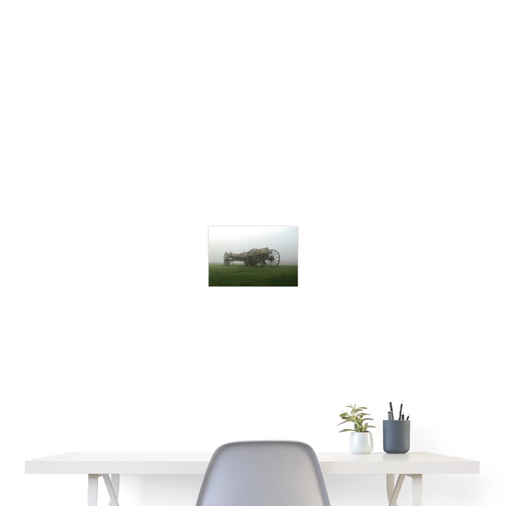 Farm Wagon A1 24x18 Print - white