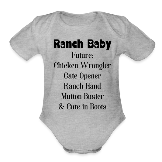 Organic Ranch Baby - heather grey