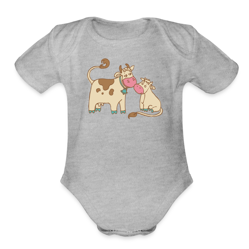 Organic Cows Baby - heather grey