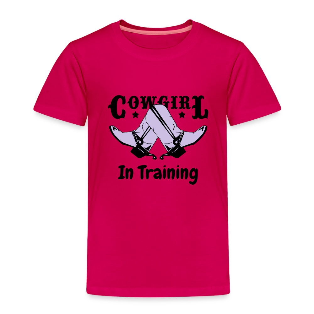 Toddler Cowgirl in Training - dark pink