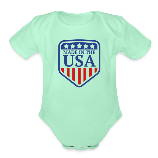 Organic Baby, Made in the USA - light mint