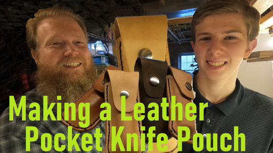 Making a Leather Pocket Knife Pouch