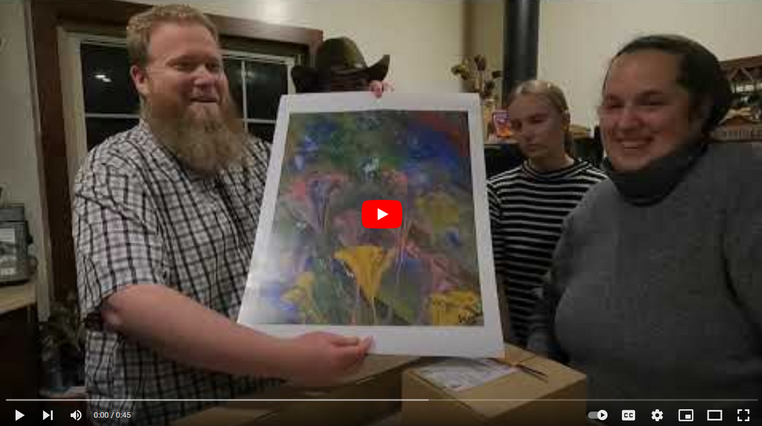 Video Unboxing one of our Art Prints.