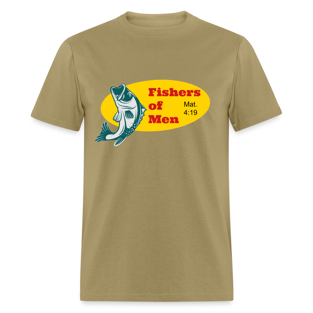 U- Fishers of Men Mat. 4:19 Shirt - khaki