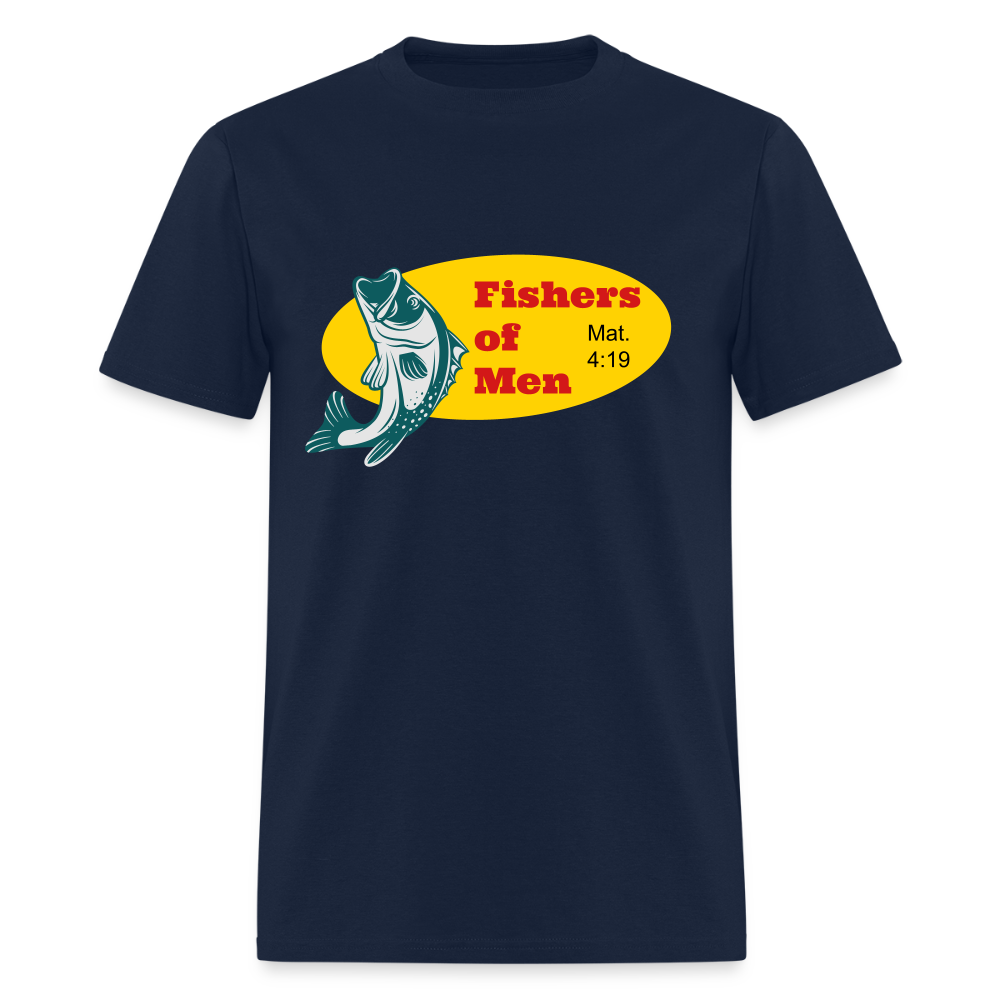 U- Fishers of Men Mat. 4:19 Shirt - navy