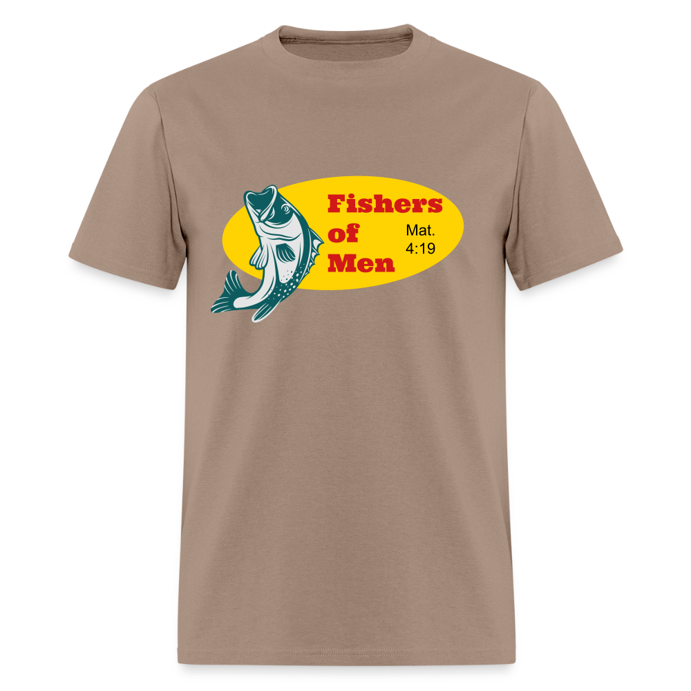 U- Fishers of Men Mat. 4:19 Shirt - brown savana